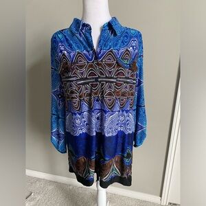 Notations Women’s Pattern 3/4 Length Sleeve Top